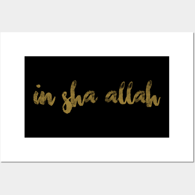 In Sha Allah Wall Art by Hason3Clothing